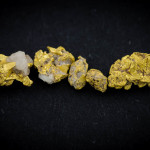 Some small crystalline Tasmanian gold nuggets