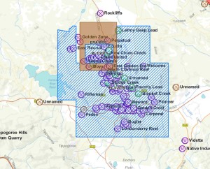 Exploration licences and ERA over the Lefroy goldfield