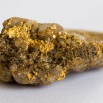 Gold in quartz specimen