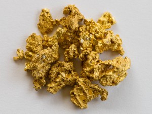 Alibrite works well for cleaning gold nuggets