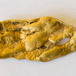 A three gram nugget from the Queenstown goldfield.