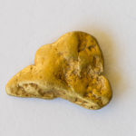 A 2.5 g nugget from the Queenstown goldfield.