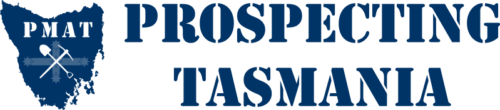 Logo of Prospecting Tasmania, a prospecting forum run by PMAT